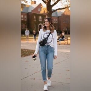 Epic Weekend Crew Neck Sweatshirt Size Medium